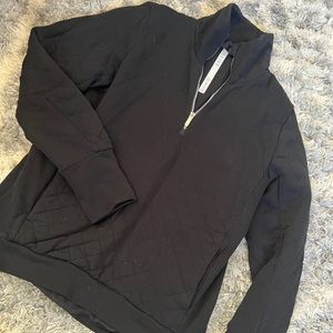 lululemon black quarter zip sweatshirt